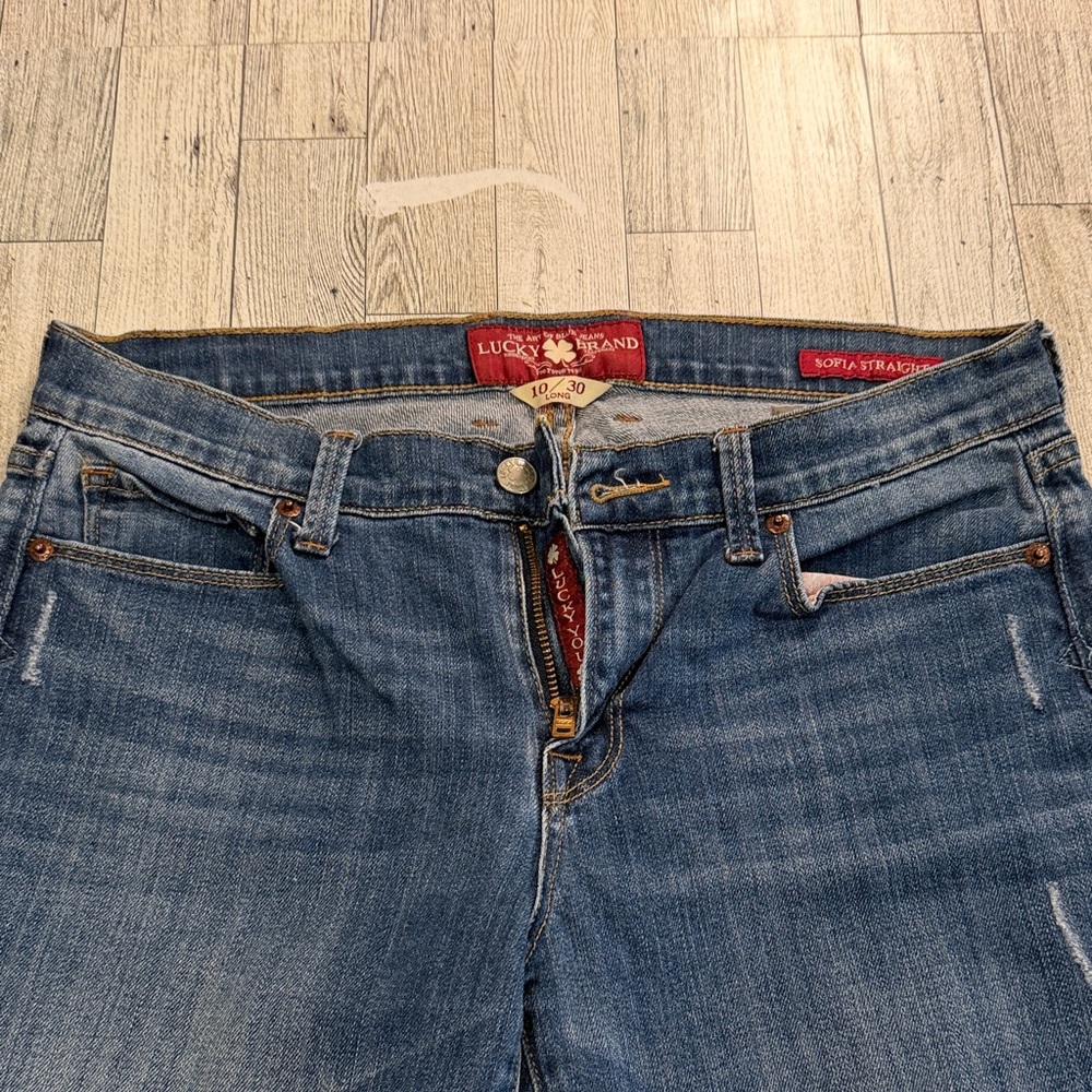 Lucky Brand Women's Medium Blue Straight Leg Jeans